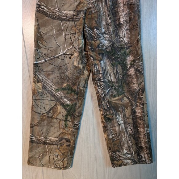 Carhartt Camouflage Pants Boys Size 14 Straight Leg Realtree Hunting Camo - Picture 3 of 9